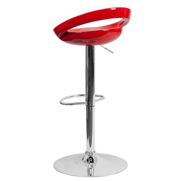 Lüks Kırmızı Bar Taburesi - Bar Sandalyesi 80x40x30 - Görsel 2