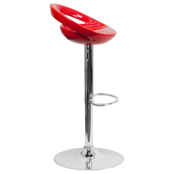 Lüks Kırmızı Bar Taburesi - Bar Sandalyesi 80x40x30 - Görsel 3