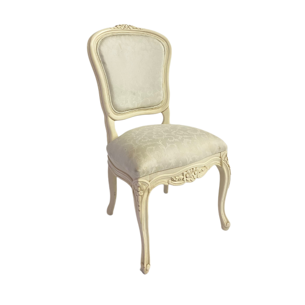 Fransız Tarzı Lüks Antik Oymalı Sandalye 45x45x40 - Görsel 2