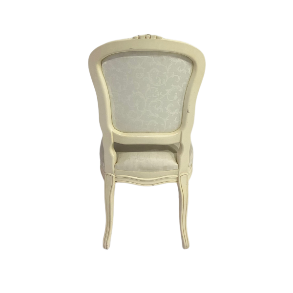 Fransız Tarzı Lüks Antik Oymalı Sandalye 45x45x40 - Görsel 4