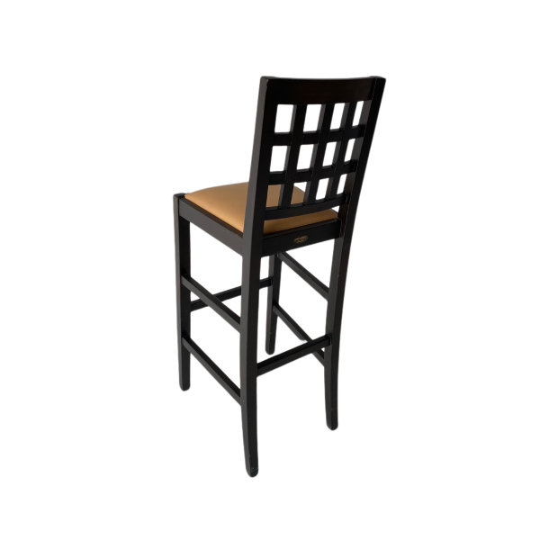 Kahverengi Ahşap Ayaklı Bistro Sandalye - Bar Sandalyesi 80x40x40 - Görsel 4