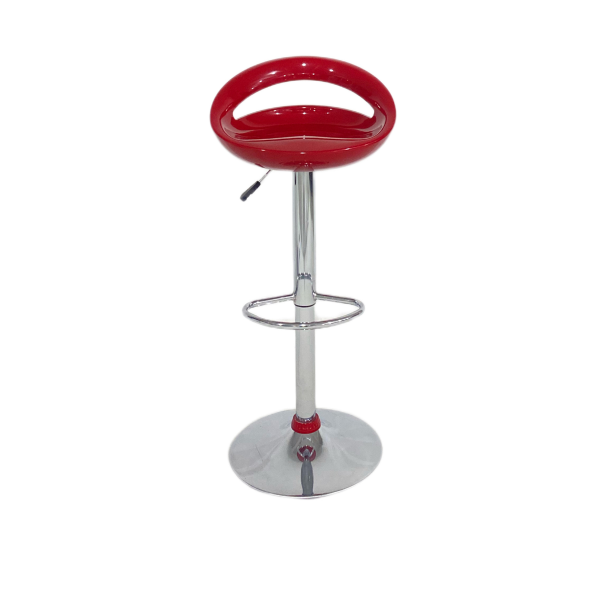 Lüks Kırmızı Bar Taburesi - Bar Sandalyesi 80x40x30