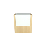 Ahşap Safir Meşe Kapaklı Desk 87x80x45