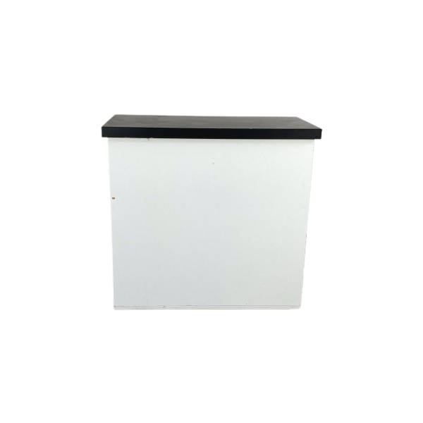 Siyah Beyaz Ahşap Desk 100x105x55