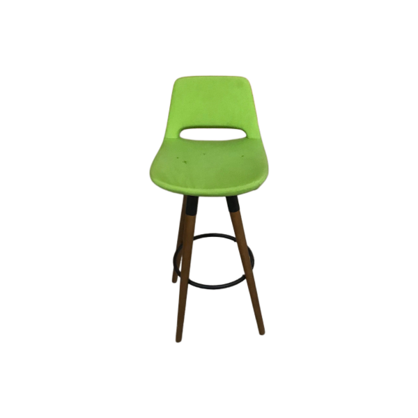Ahşap Ayaklı Yeşil Bistro Sandalye 75x40x40 - Görsel 3