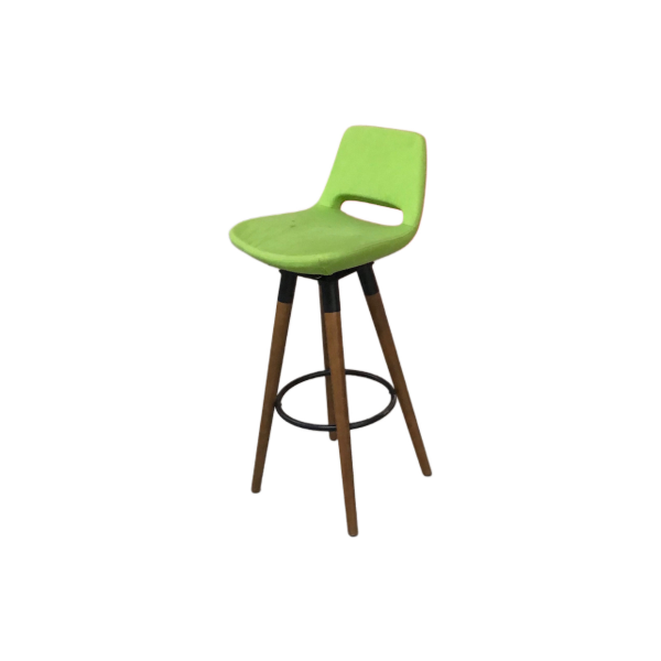 Ahşap Ayaklı Yeşil Bistro Sandalye 75x40x40 - Görsel 2