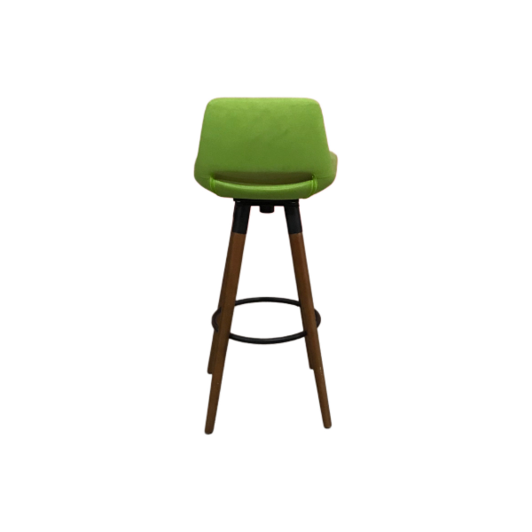 Ahşap Ayaklı Yeşil Bistro Sandalye 75x40x40 - Görsel 4