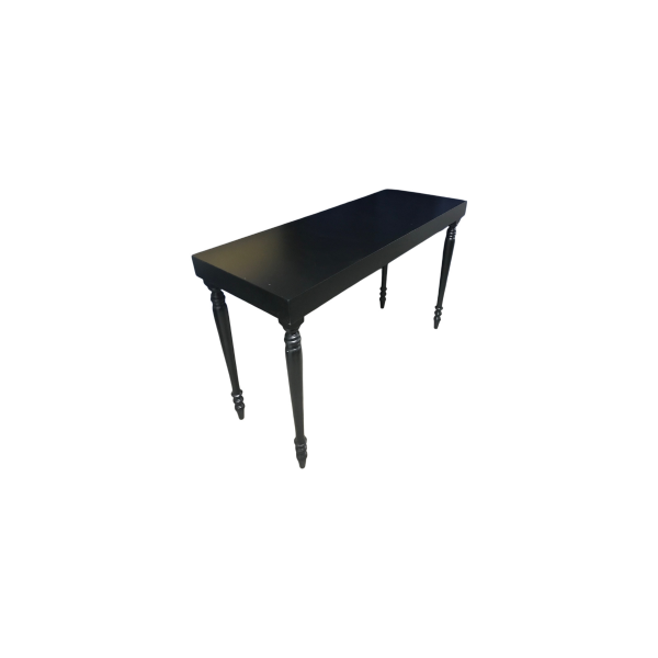 Siyah Ahşap Lounge Bar Masa 103x160x60 - Görsel 2