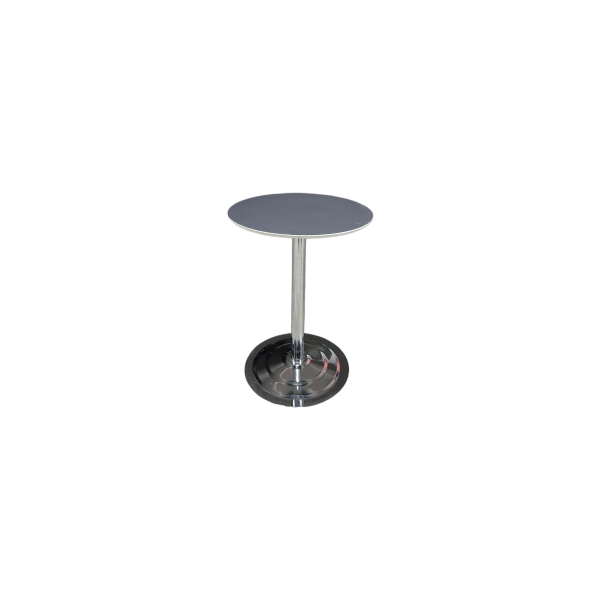 Krom Ayaklı Ahşap Yuvarlak Masa 75×60