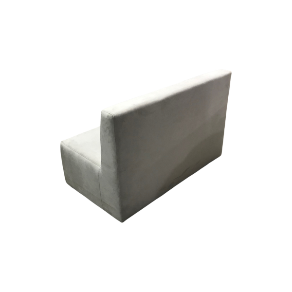 İkili Sırtlıklı Krem Kumaş Koltuk 45x130x55 - Görsel 4
