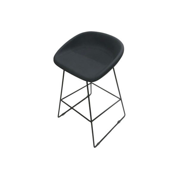 Metal Ayaklı Deri Bistro Sandalye 75x37x38