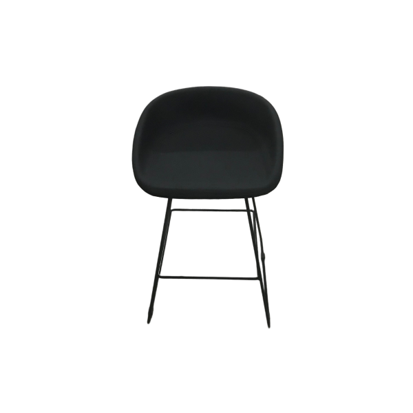 Metal Ayaklı Deri Bistro Sandalye 75x37x38 - Görsel 3